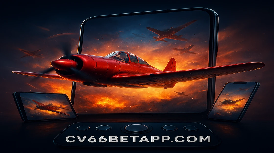 ‘Aviator Game’–এর এক ঐতিহ্যবাহী লাল বিমান একটি অত্যাধুনিক গেমিং প্ল্যাটফর্মে উড়ে যায়, যেখানে জ্বলন্ত আর্কেড গেমগুলোর আলো ছড়িয়ে পড়ে; cv66 game-এ এটির অনন্য ও রোমাঞ্চকর গেম-অভিজ্ঞতা প্রচারিত হচ্ছে।